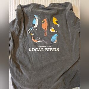 Bird Collective Support Your Local Birds Long Sleeve Tee 2XL